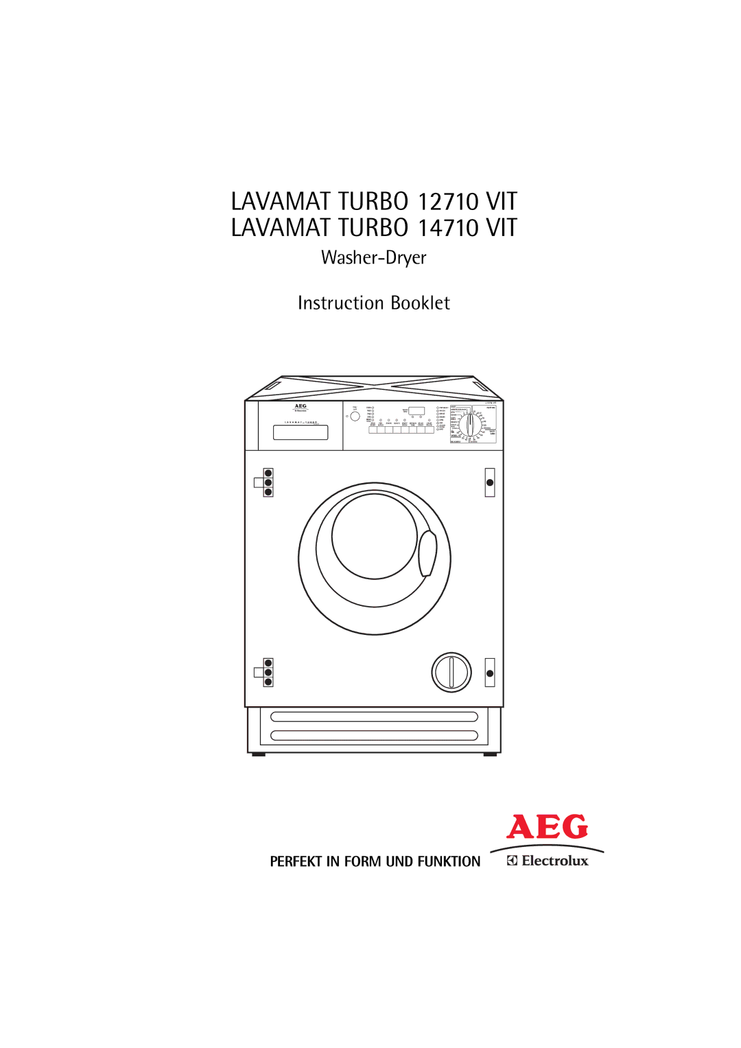 Electrolux 12710 VIT, 14710 VIT manual Lavamat Turbo 12710 VIT Lavamat Turbo 14710 VIT 