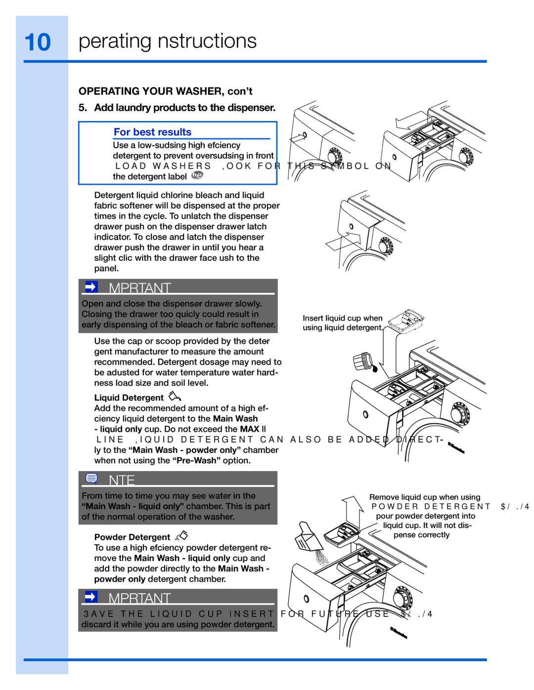 Electrolux 137023200 A manual For best results 