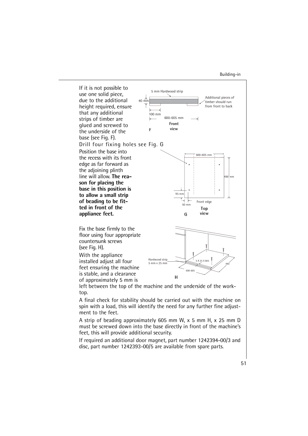 Electrolux 14500 VI manual With the appliance 