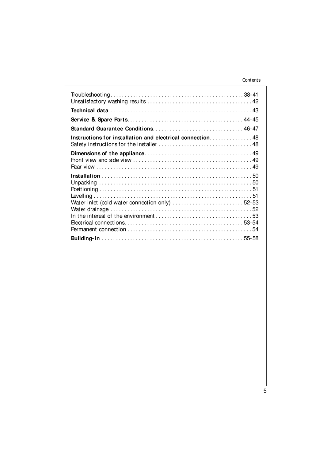 Electrolux 14700 VIT manual Building-in 