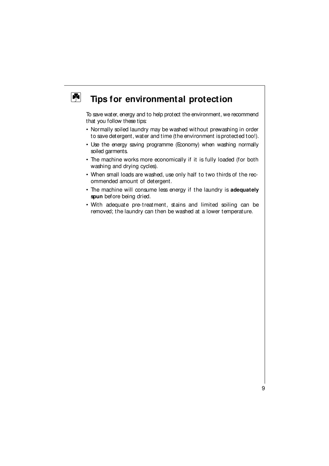 Electrolux 14700 VIT manual Tips for environmental protection 