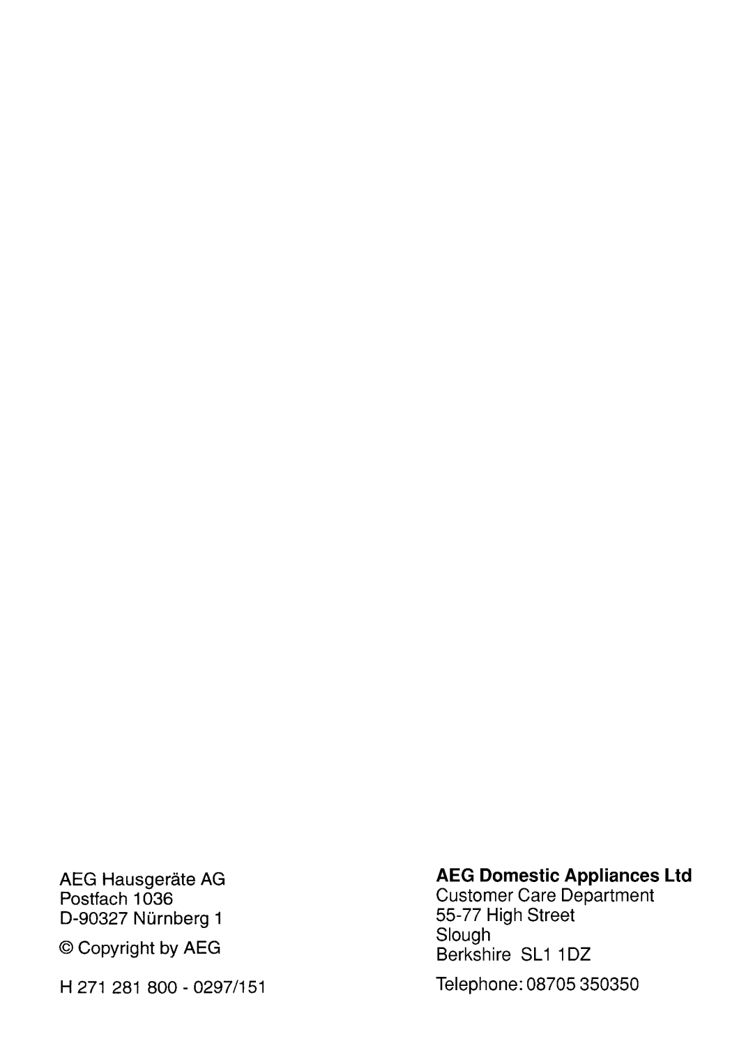 Electrolux 1659TK, 1643TK manual 