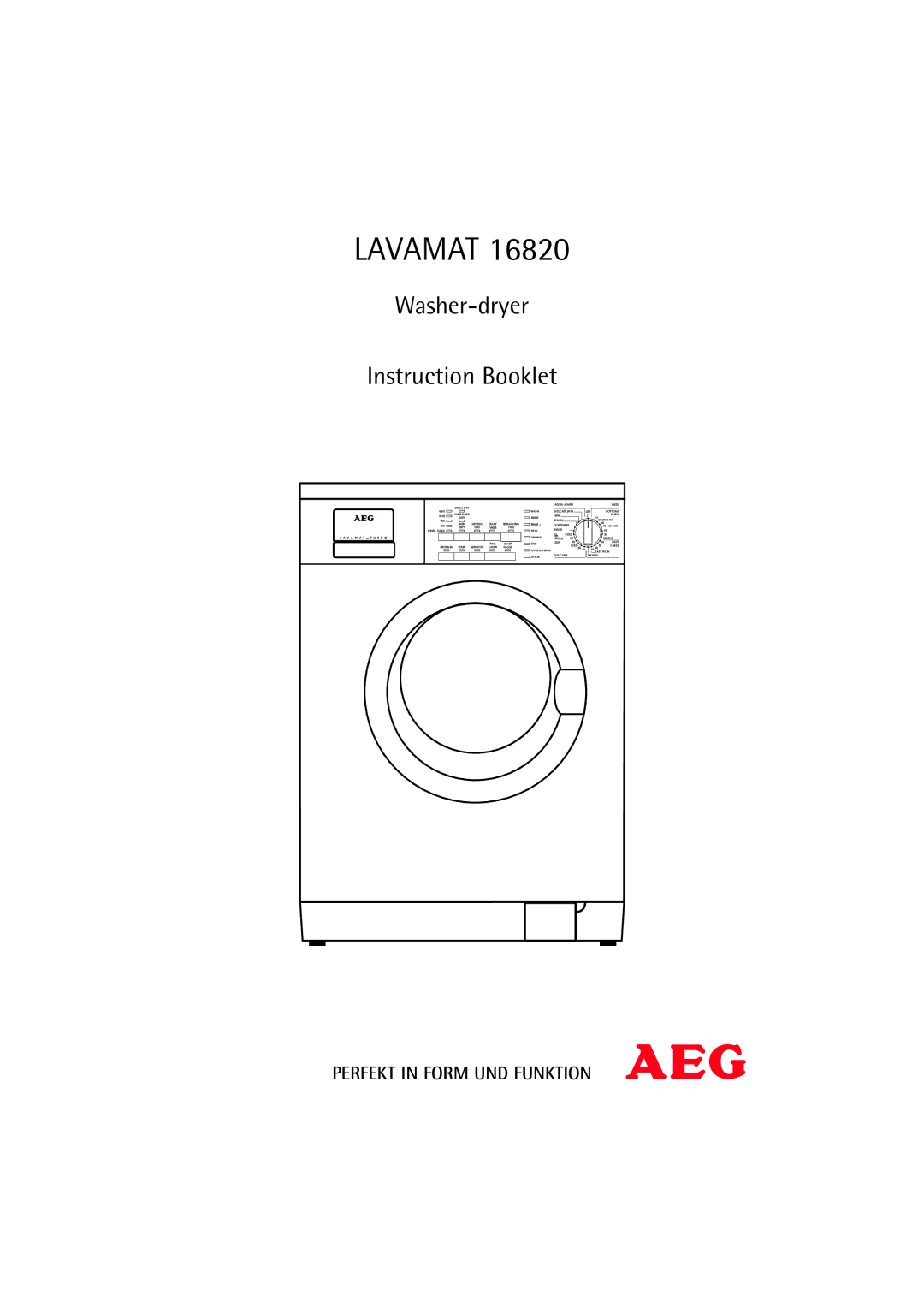 Electrolux 16820 manual Lavamat 