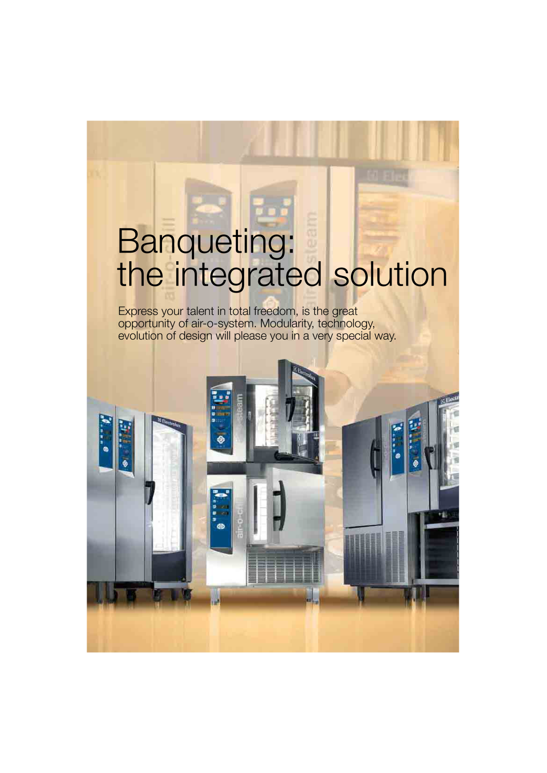 Electrolux 180 manual Banqueting the integrated solution 