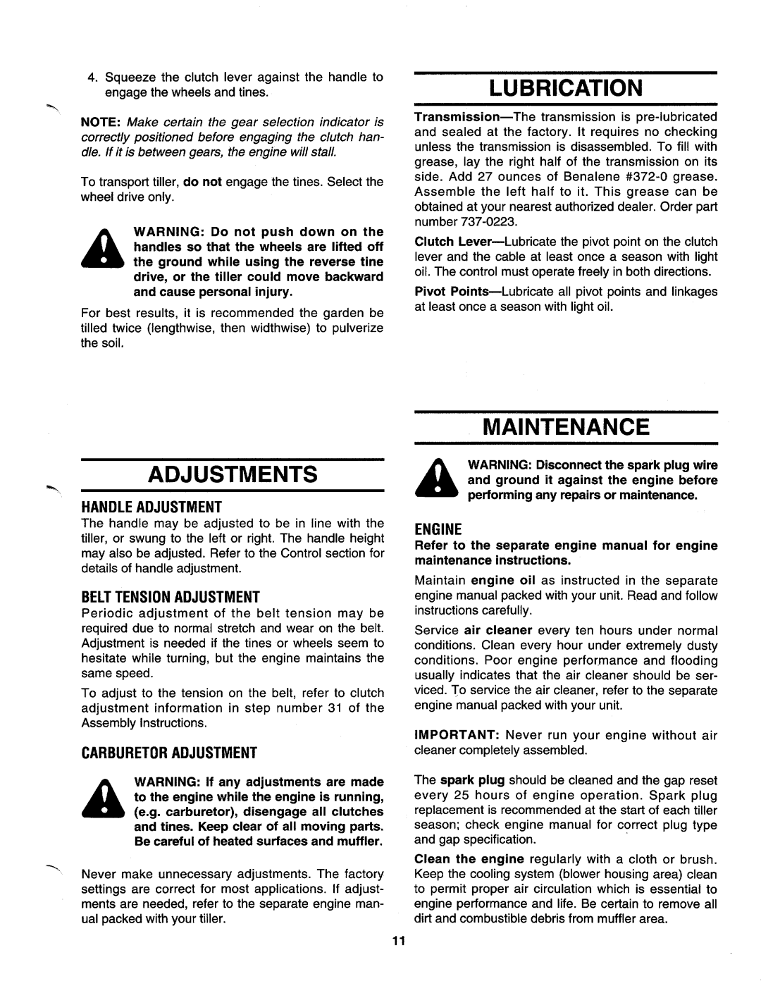 Electrolux 213-430-000 manual 