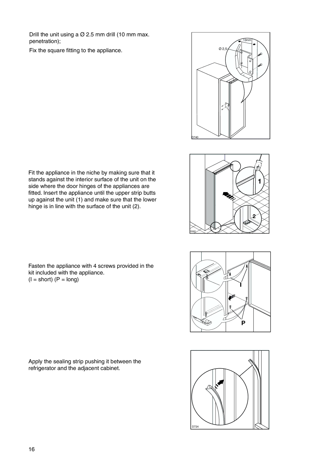 Electrolux 2223 429-31 user manual 13mm D740 