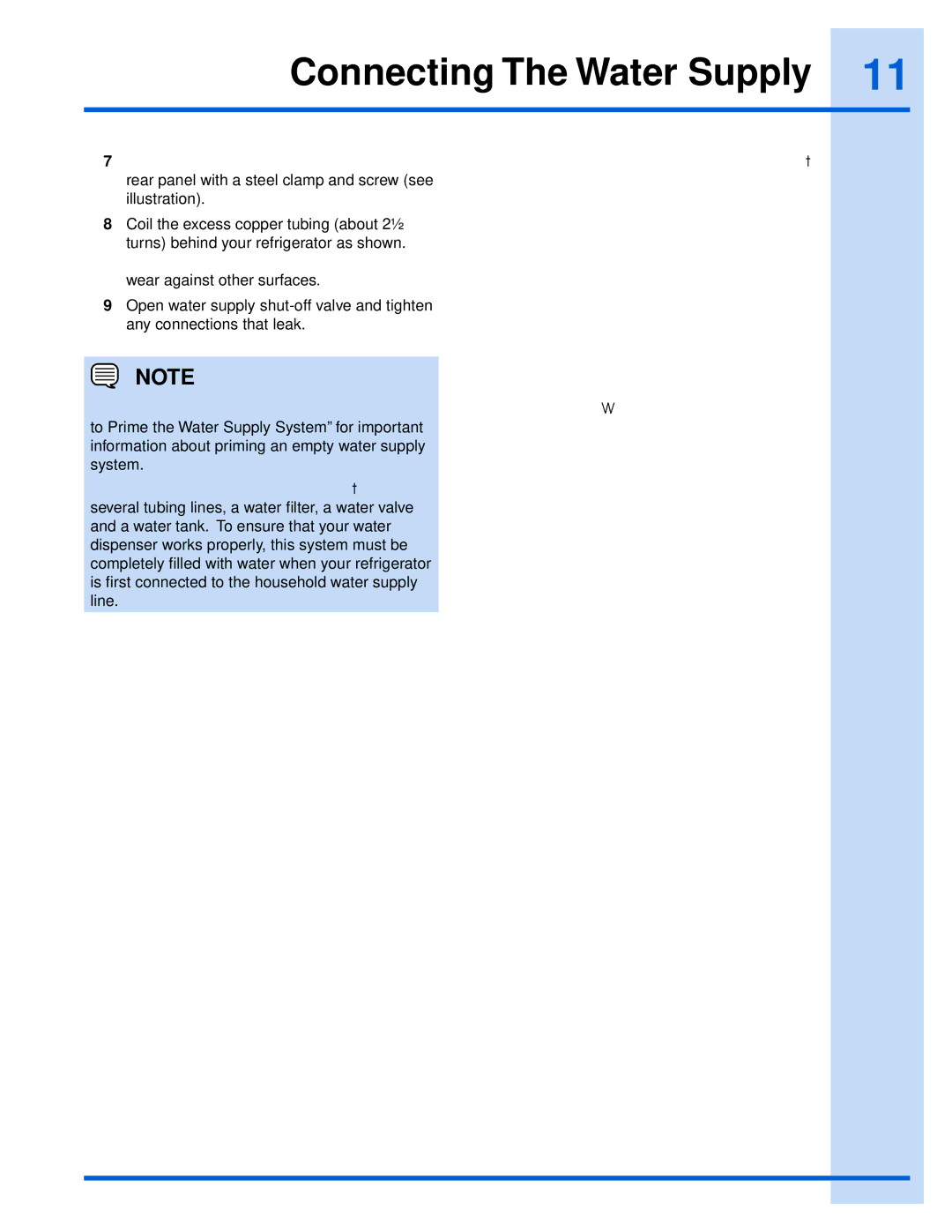 Electrolux 241868902 manual Connecting The Water Supply 