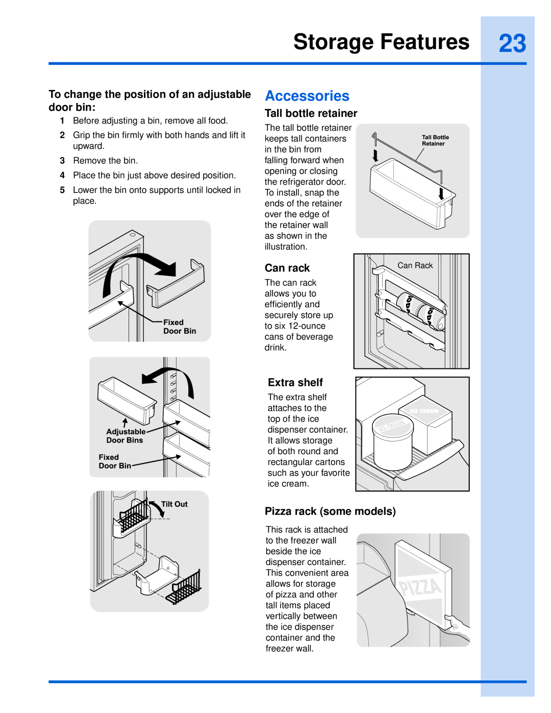 Electrolux 241868902 manual Accessories 