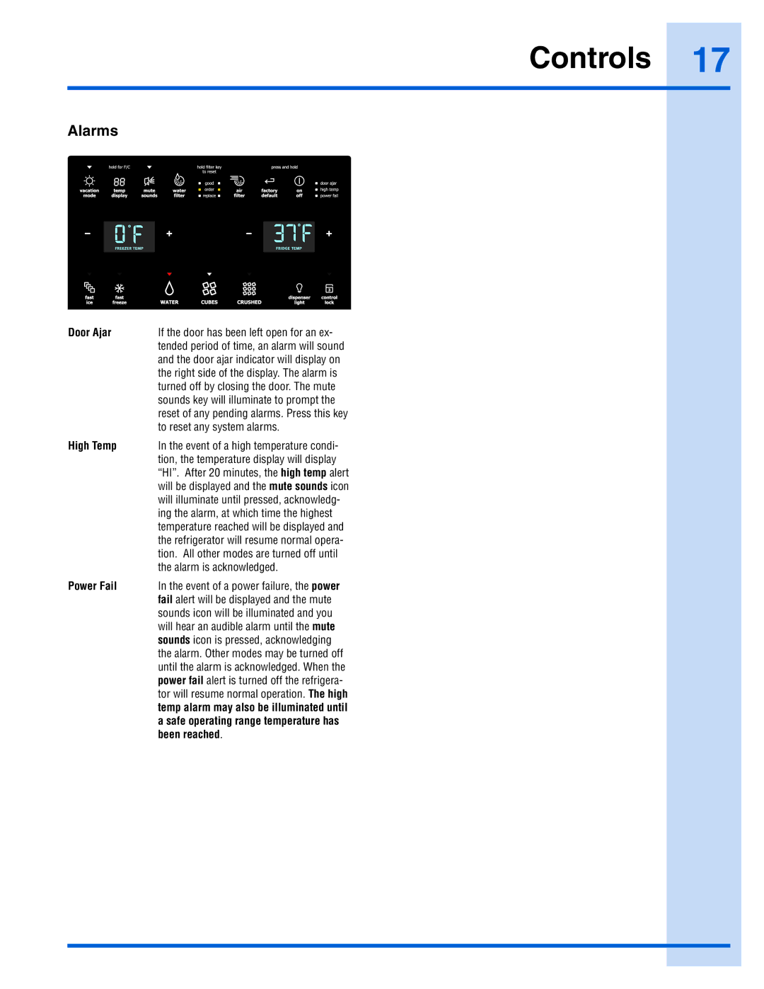 Electrolux 241868904 manual Been reached 