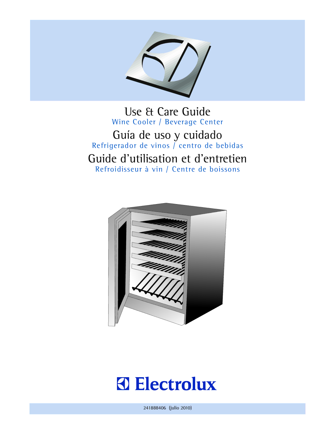 Electrolux 241888406 manual Use & Care Guide 