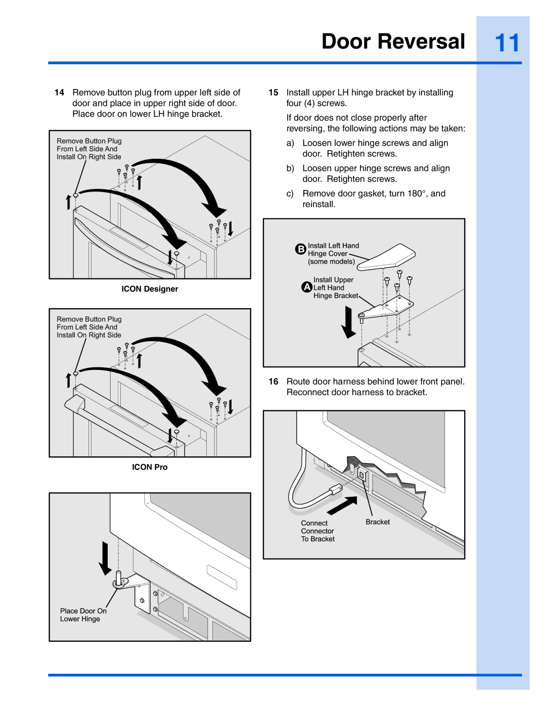 Electrolux 241957000 manual Icon Designer 