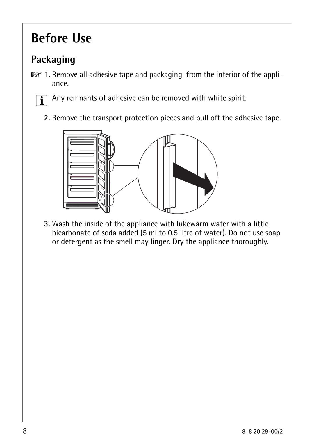 Electrolux 2494-6 GA manual Before Use 