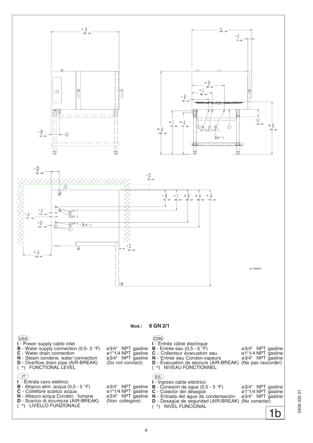 Electrolux 267081, 267095, 267090, 267091, 267093, 267080, 267085, 267083, 269081, 269080, 269082, 269085, 269093, 269092, 2604 GN 2/1 