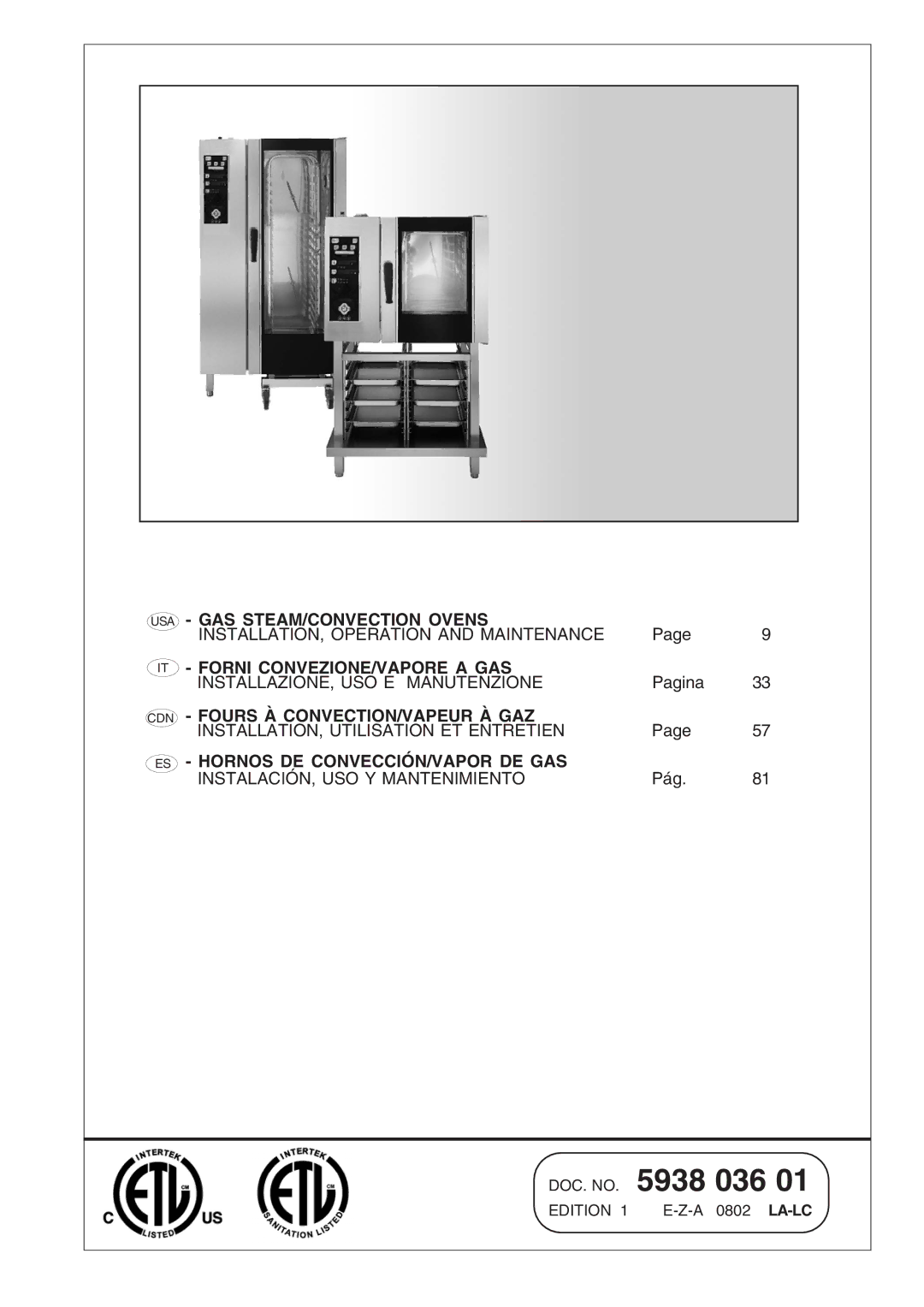 Electrolux 267552, 267554, 267553, 267550, 269550, 269552, 269551, 269555, 269554, 267555, 267551 manual DOC. no 036 