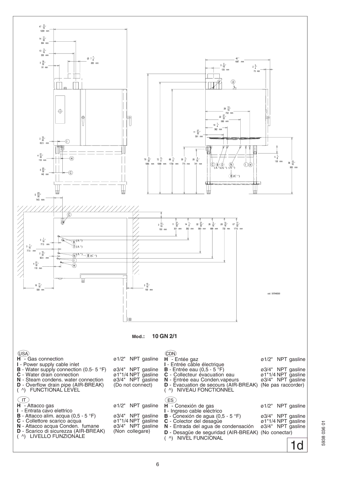 Electrolux 269551, 267554, 267552, 267553, 267550, 269550, 269552, 269555, 269554, 267555, 267551 manual 1208 mm 364 mm 335 200 