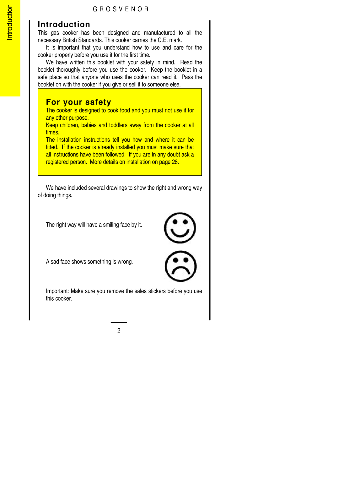 Electrolux 311423202 installation instructions Introduction, For your safety 