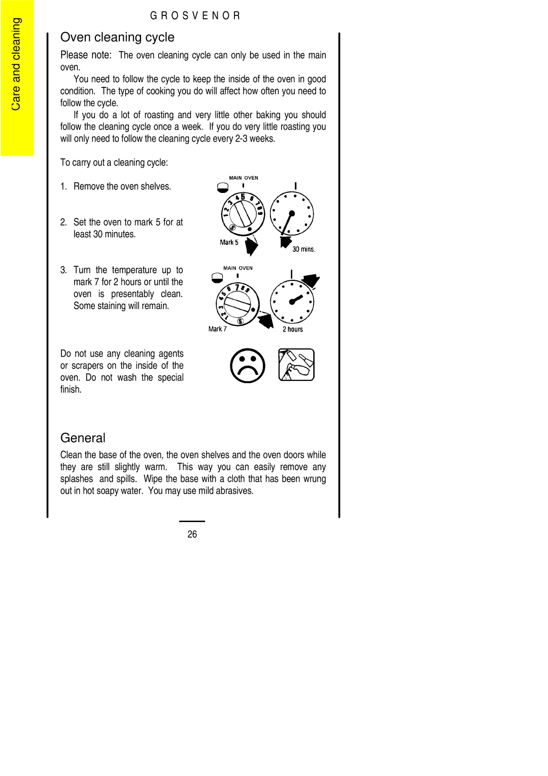 Electrolux 311423202 installation instructions Oven cleaning cycle, General 