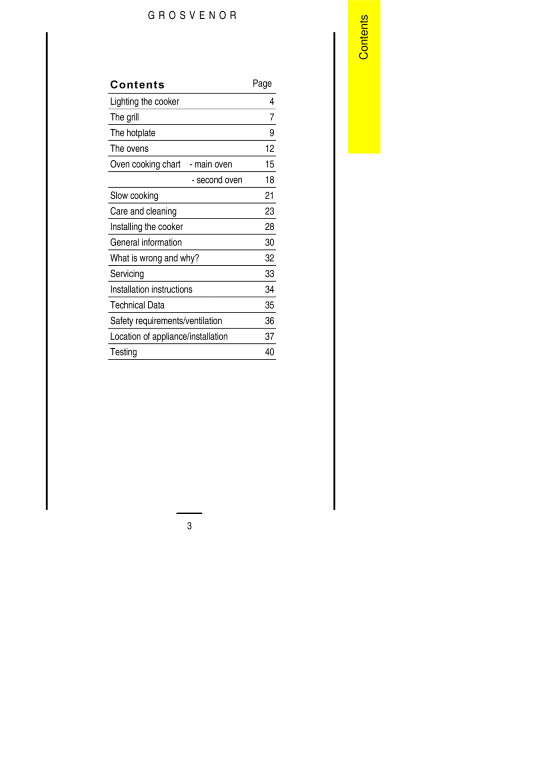 Electrolux 311423202 installation instructions Contents 