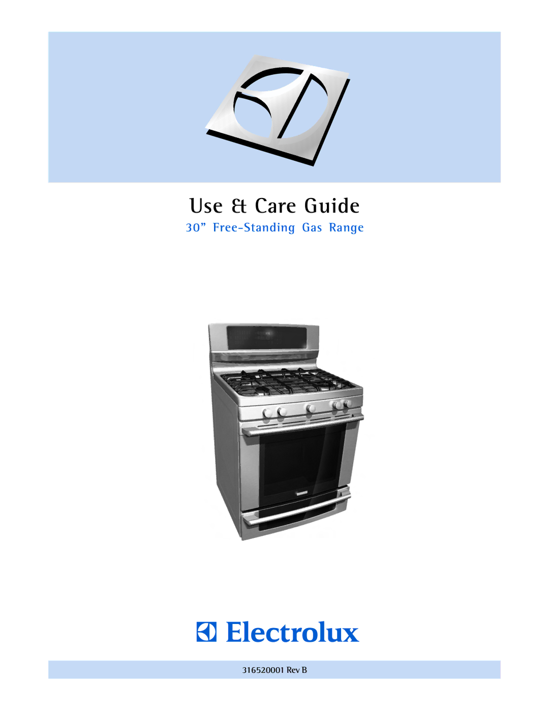 Electrolux 316520001 manual Use & Care Guide, Rev B 