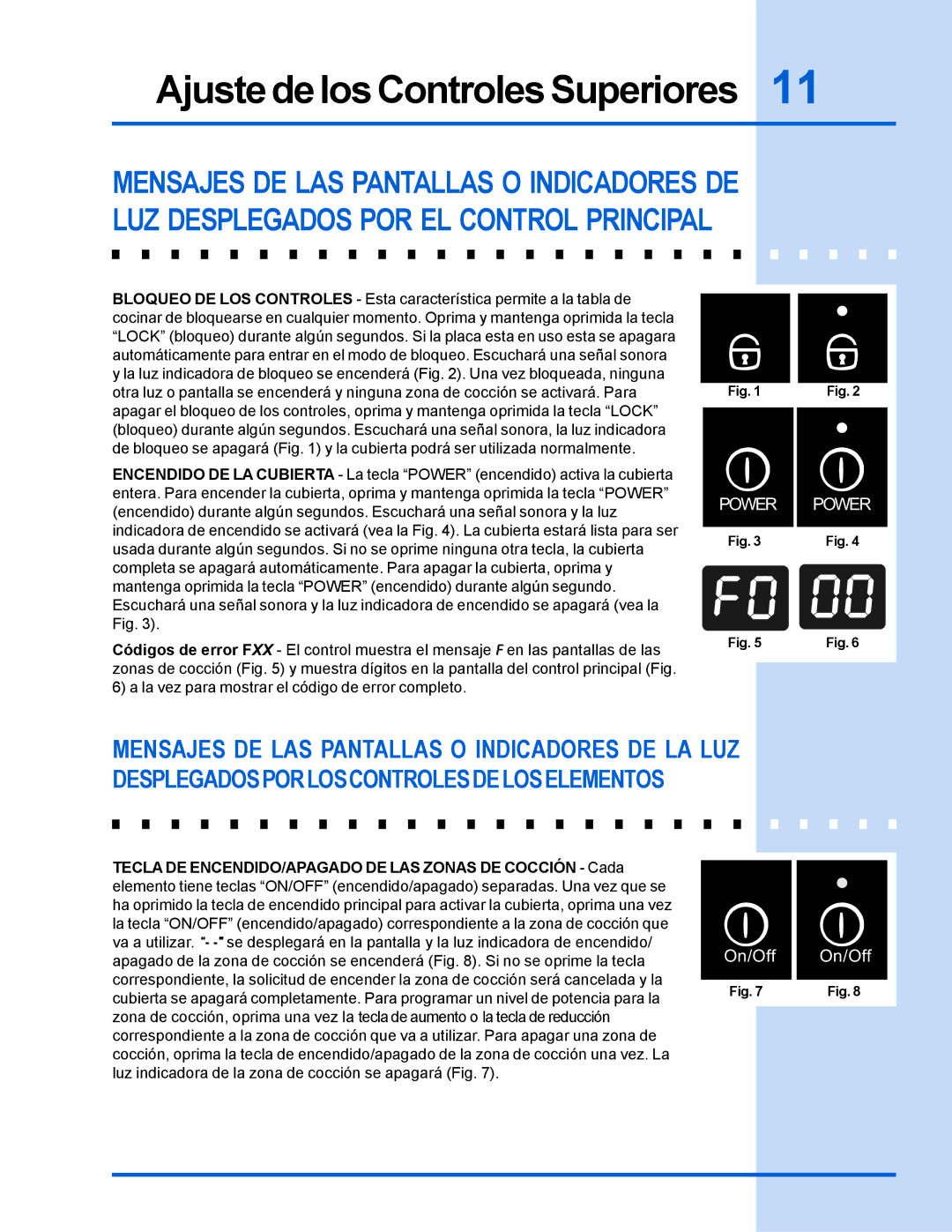 Electrolux 318 200 635 manual Power 