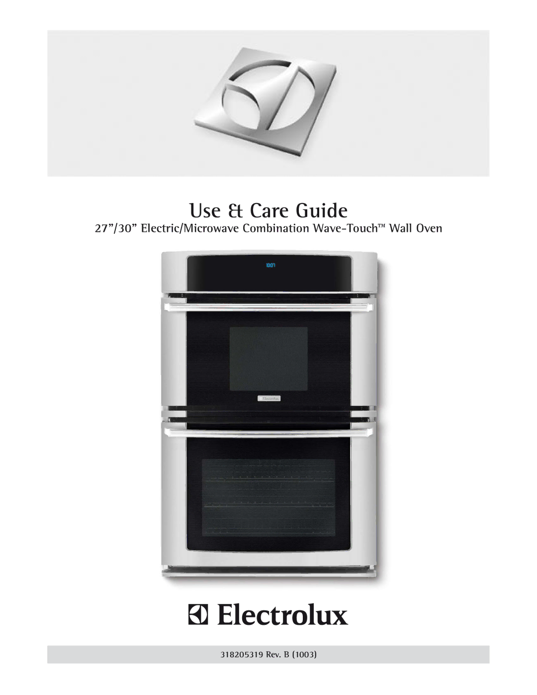 Electrolux 318205319 manual Use & Care Guide 