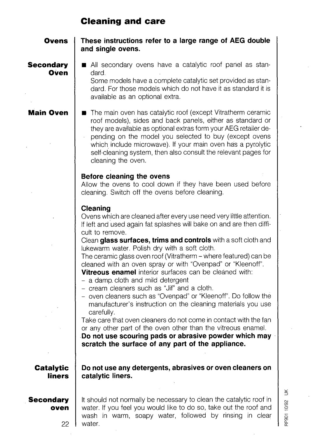 Electrolux 320 B manual 