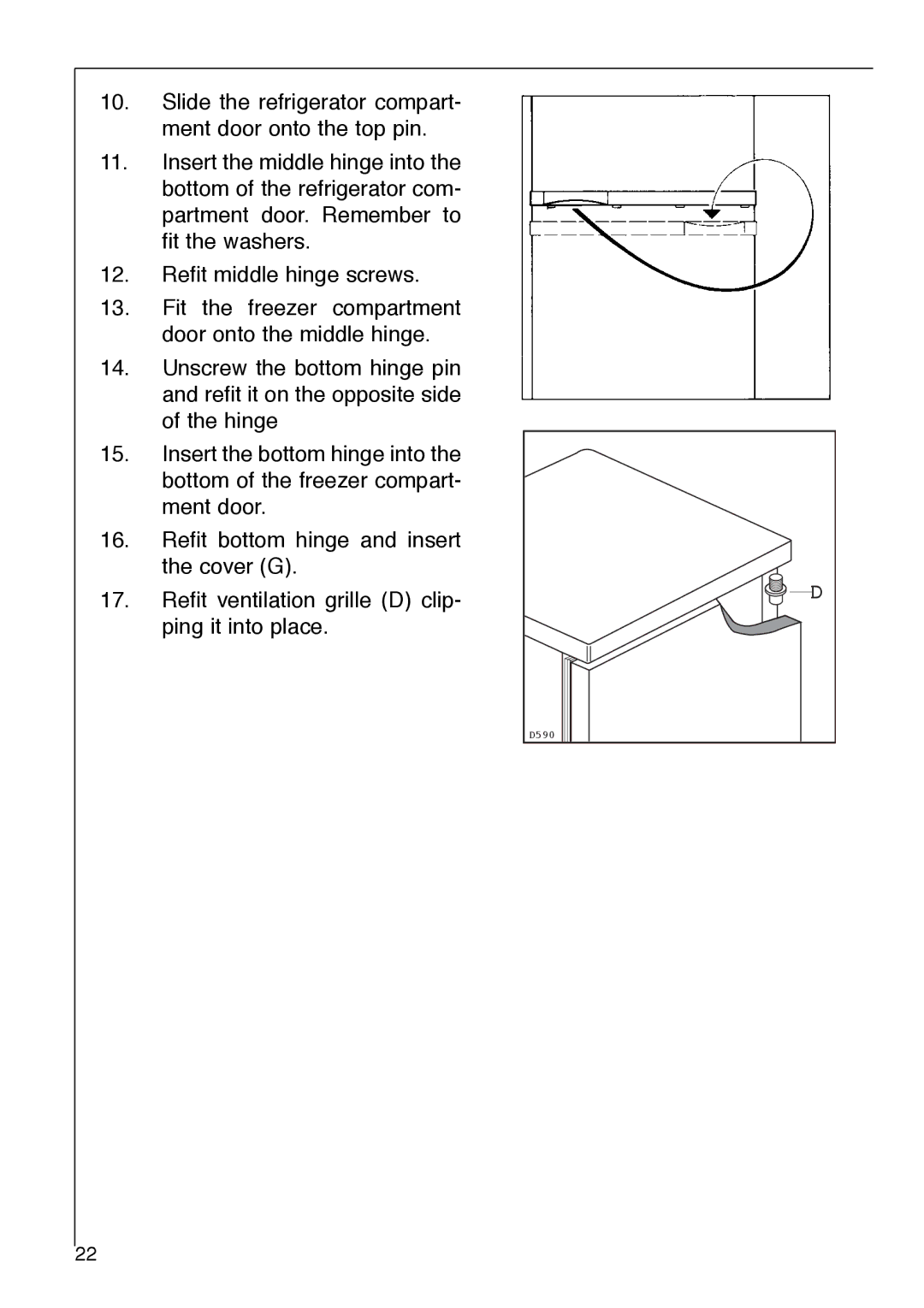 Electrolux 3232-5 KG operating instructions D590 