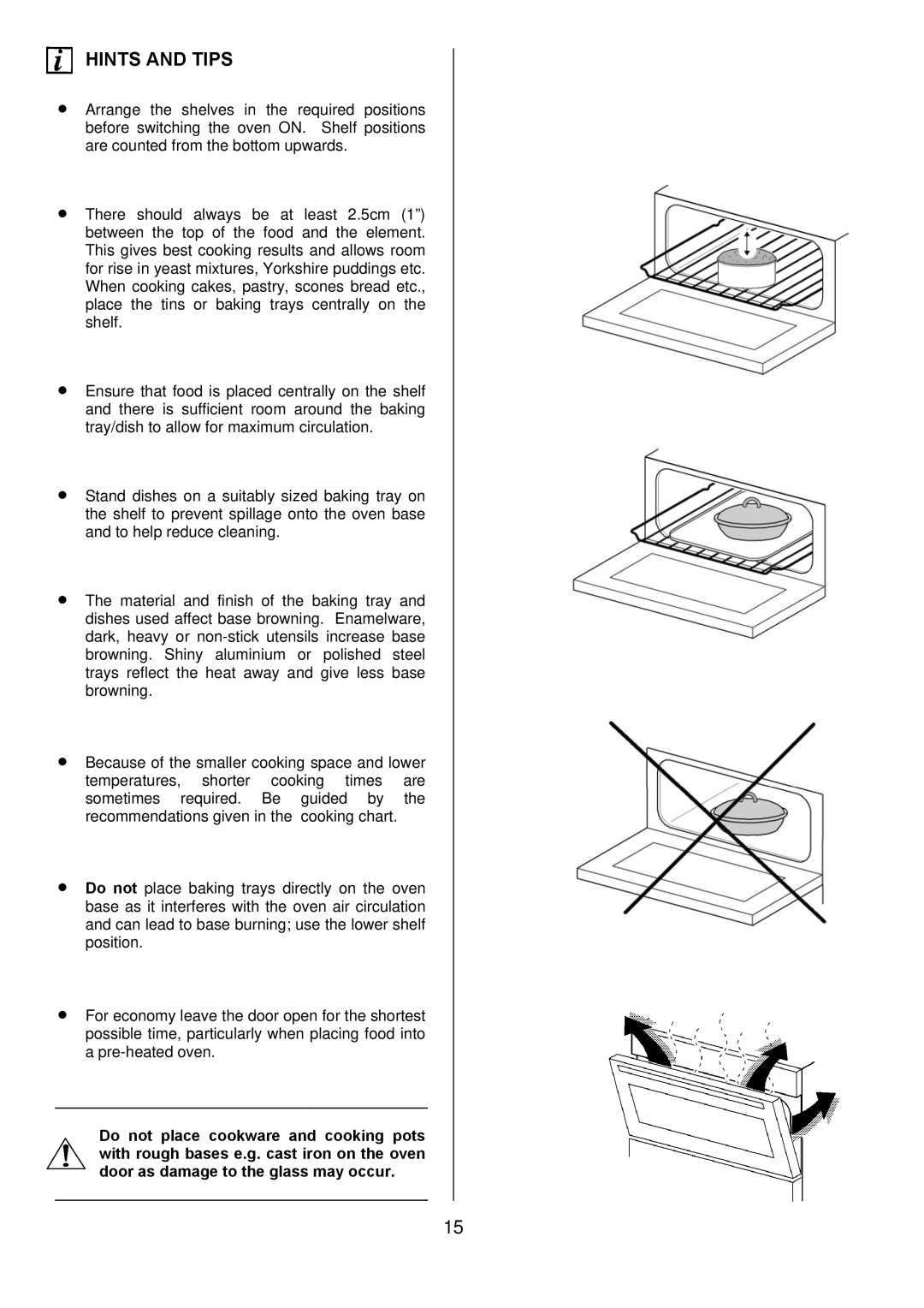 Electrolux 349095801 manual Hints and Tips 