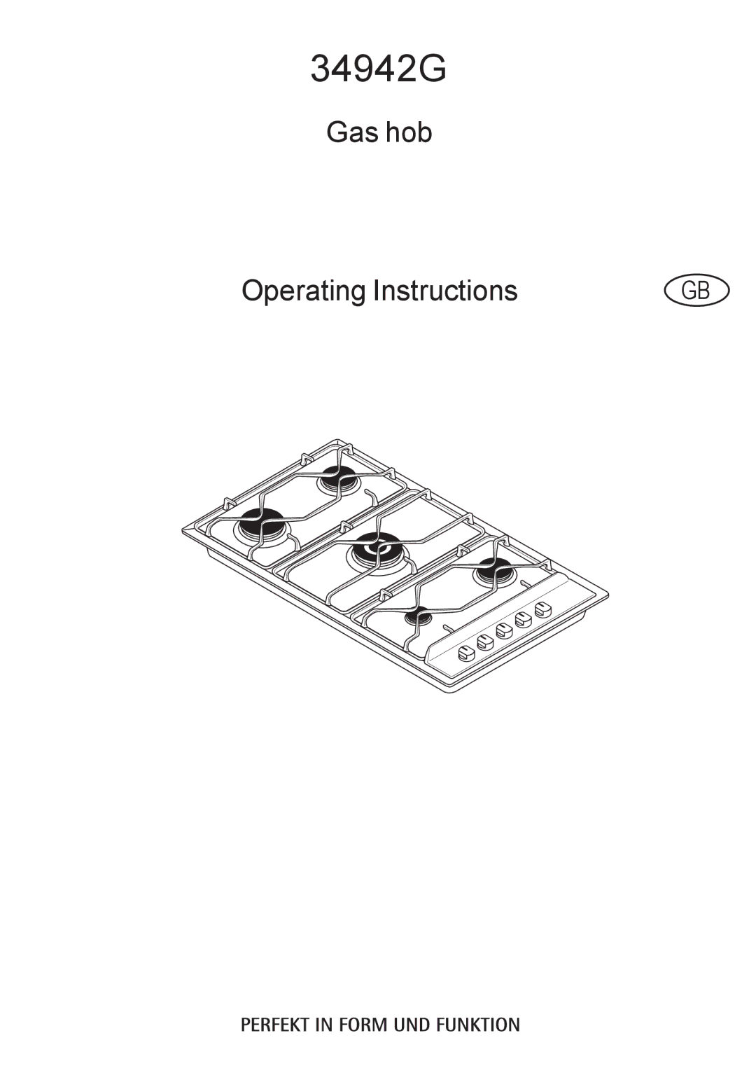 Electrolux 34942G operating instructions 