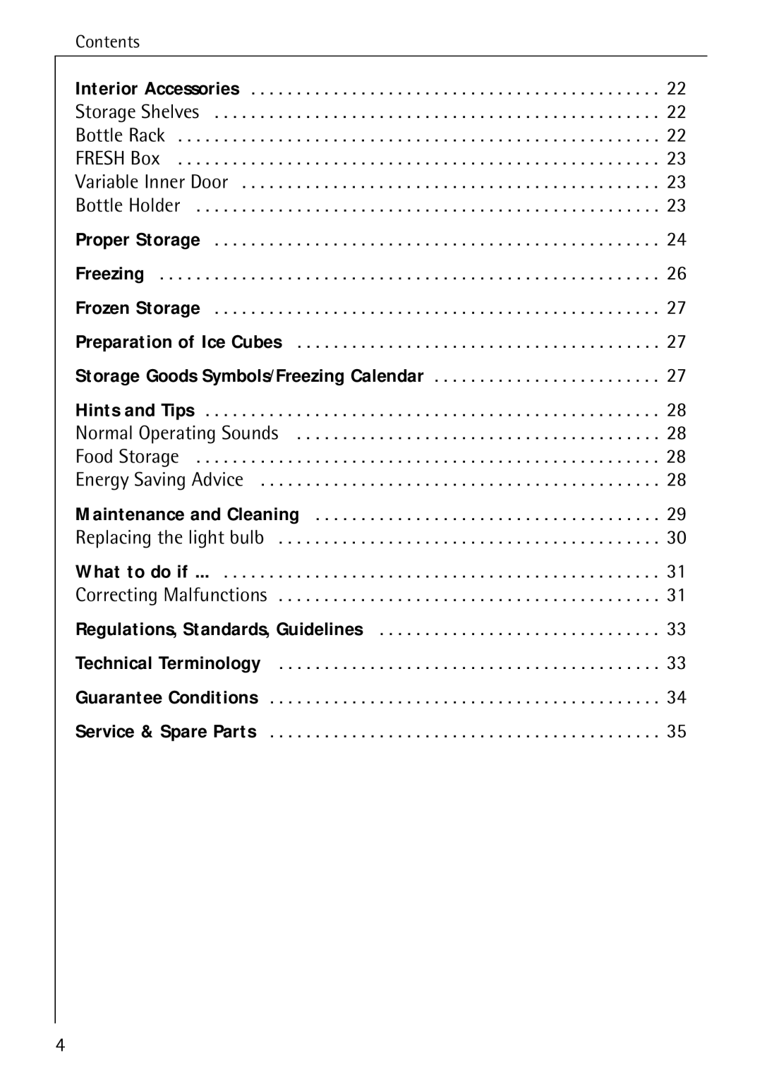 Electrolux 3791-6 KG, 3798-6 KG manual Contents 