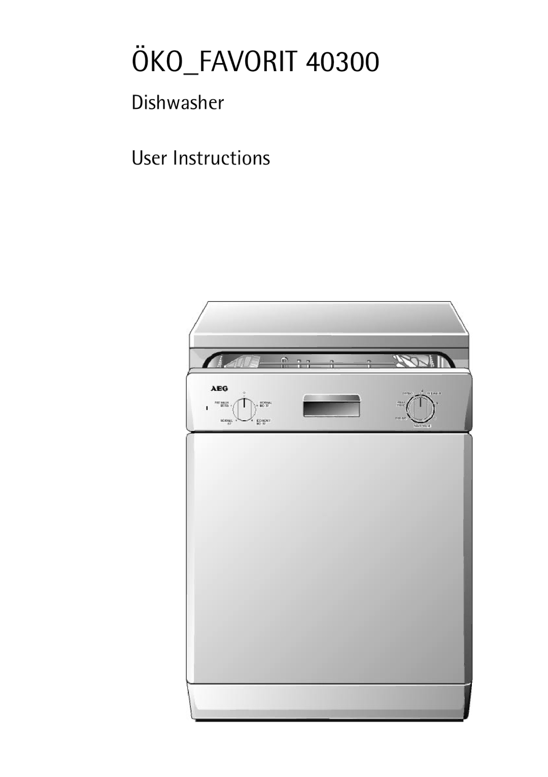 Electrolux 40300 manual Ökofavorit 