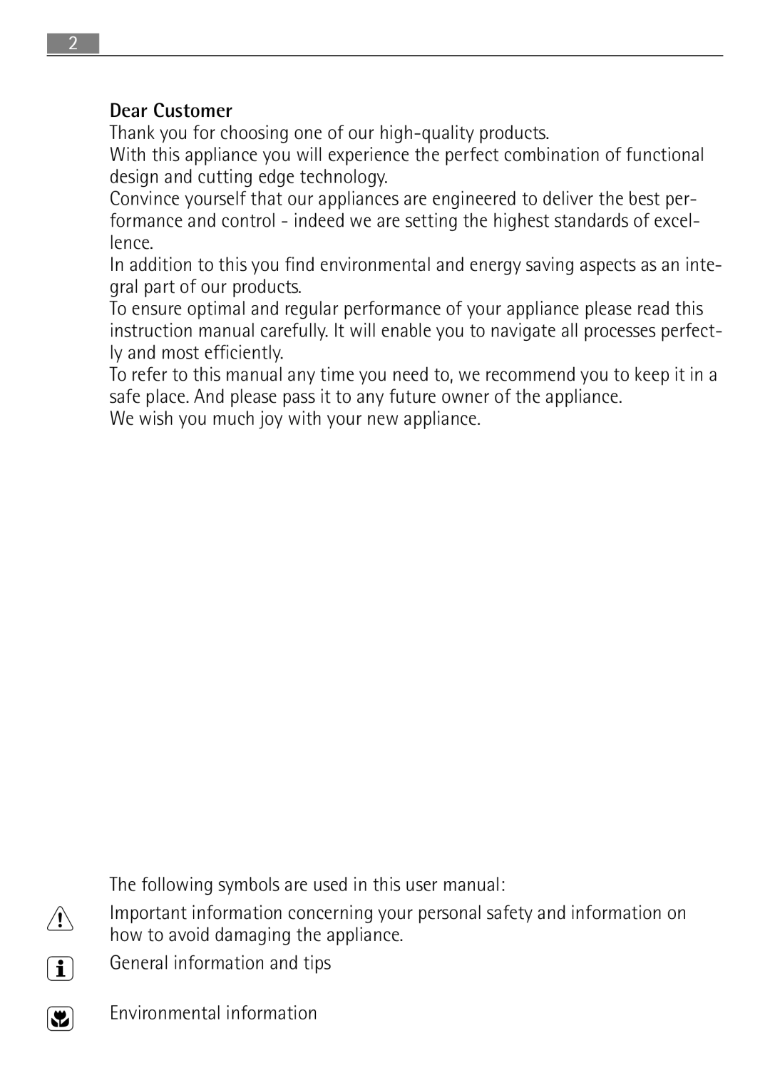 Electrolux 41016VH user manual 