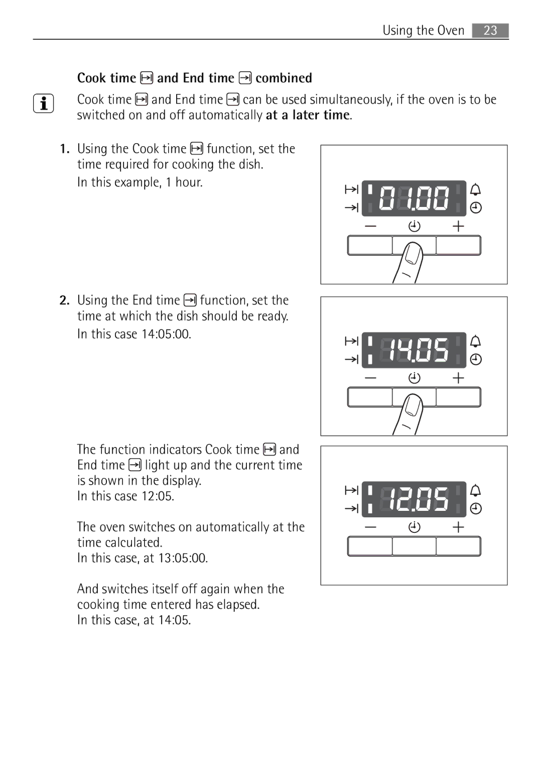 Electrolux 41016VH user manual This example, 1 hour, This case, at 