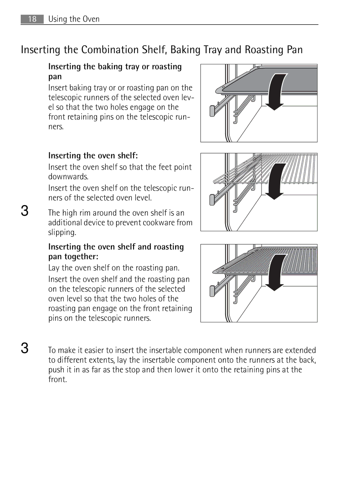 Electrolux 41056VH user manual Using the Oven 