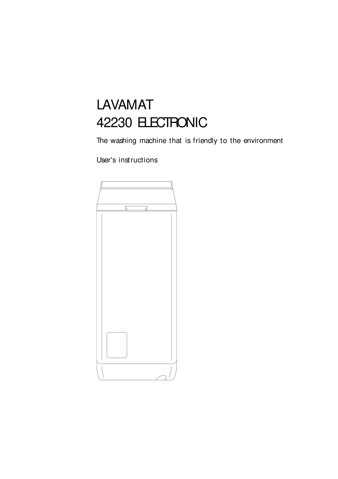 Electrolux 42230 manual Lavamat Electronic 