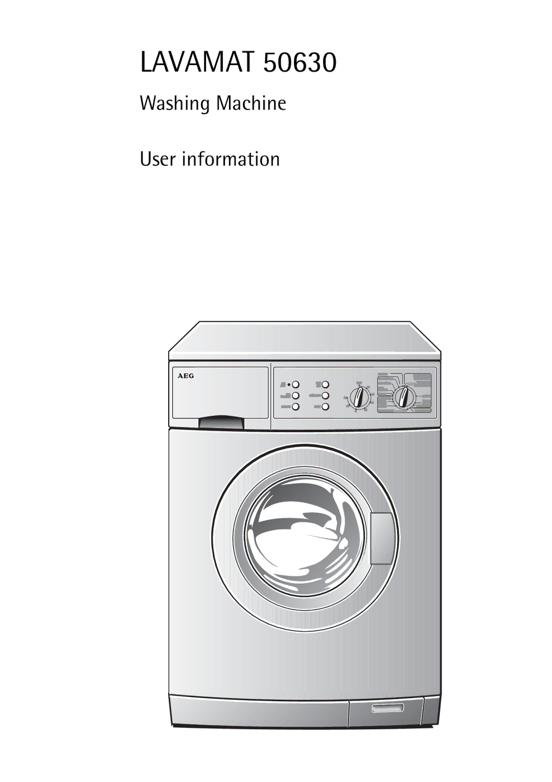 Electrolux 50630 manual Lavamat 