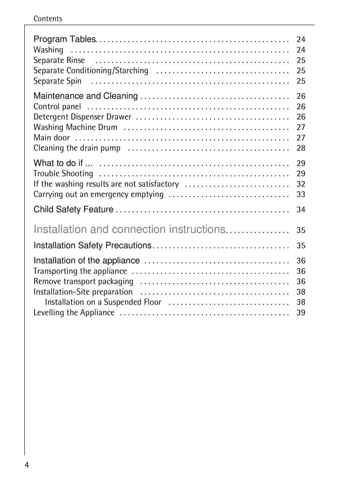 Electrolux 50630 manual Separate Spin, What to do if 