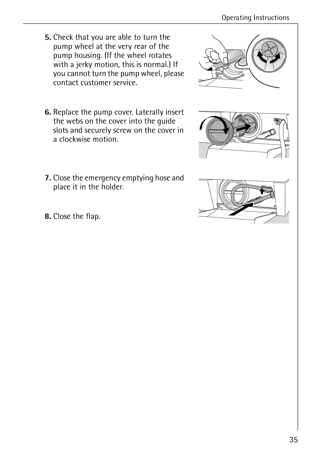 Electrolux 51165 manual Operating Instructions 