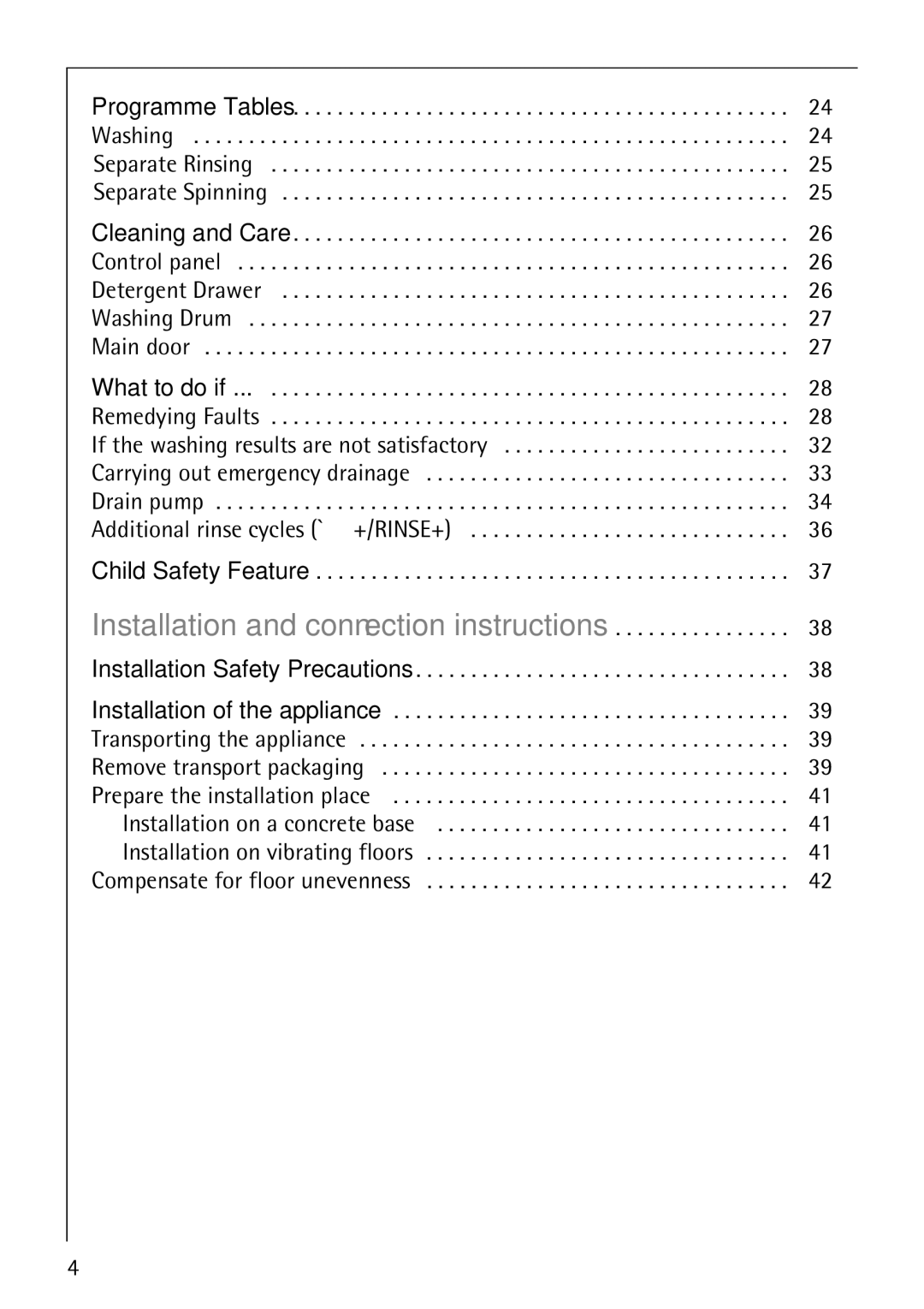 Electrolux 51165 manual What to do if, Installation and connection instructions 