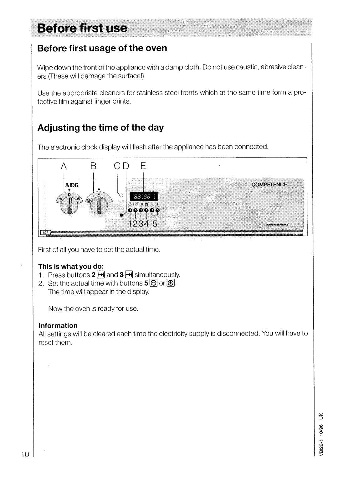 Electrolux 5201 B manual 