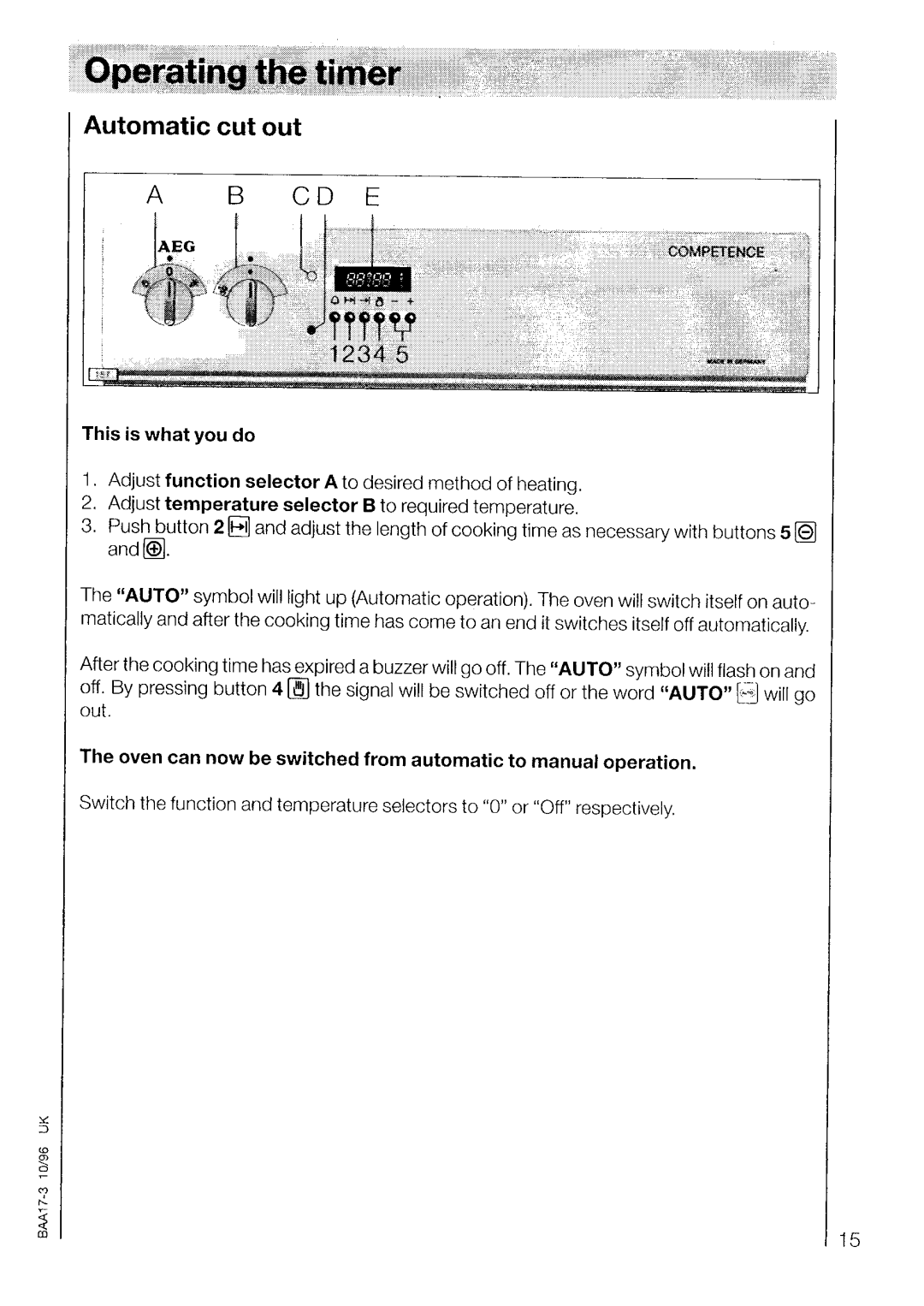 Electrolux 5201 B manual 