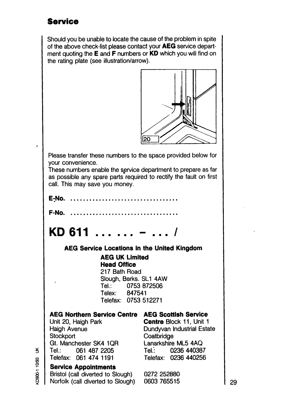 Electrolux 5330 B-m manual 