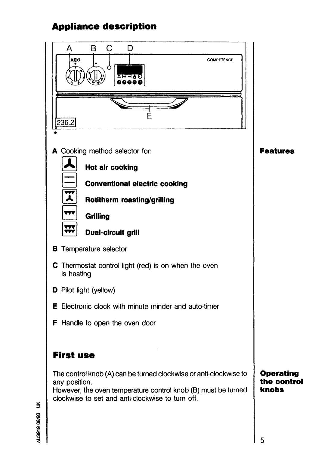 Electrolux 5330 B-m manual 