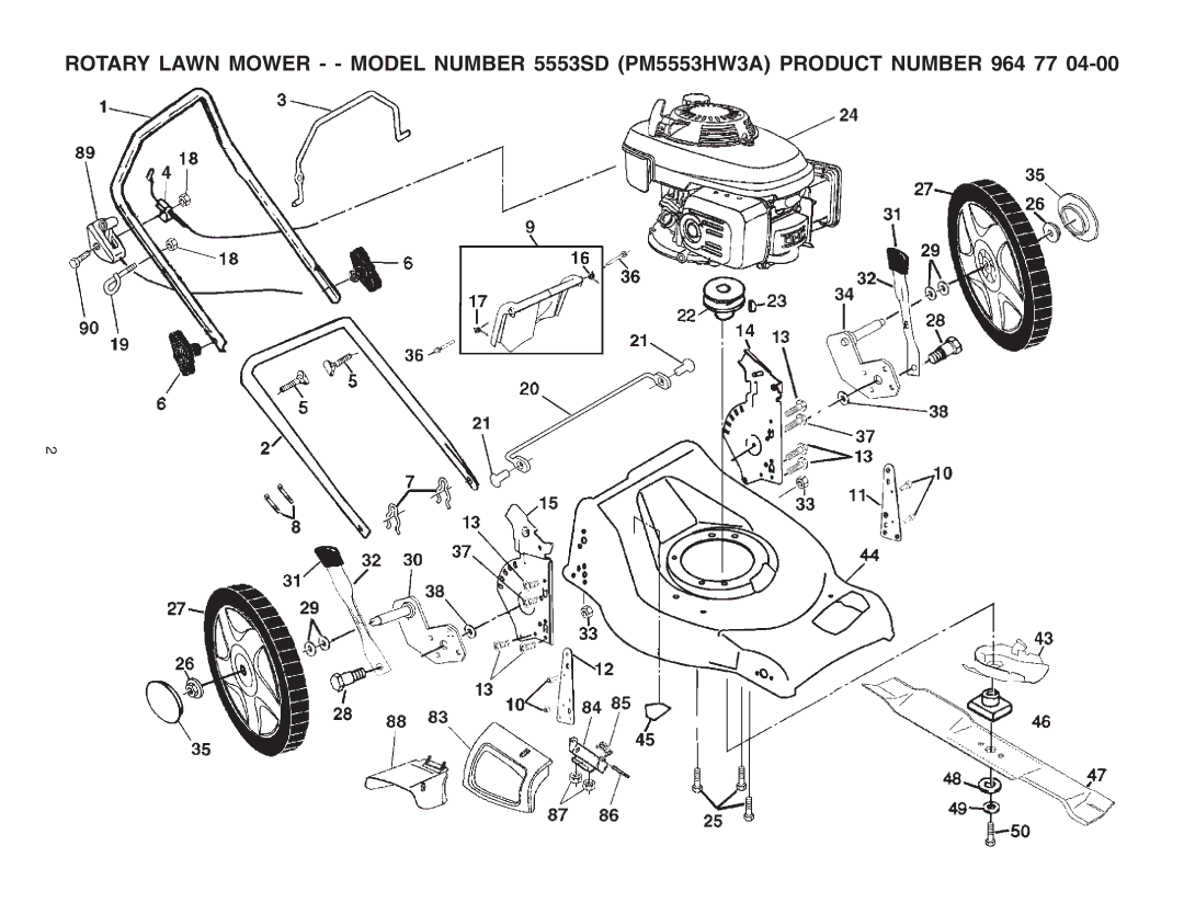 Electrolux 5553SD (PM5553HW3A) manual 