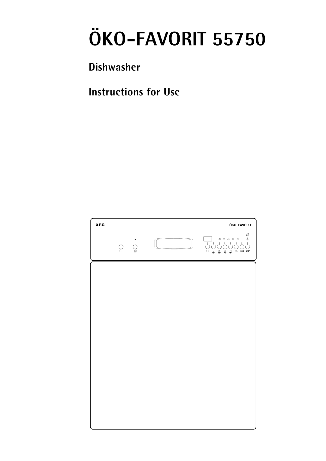 Electrolux 55750 manual Öko-Favorit 