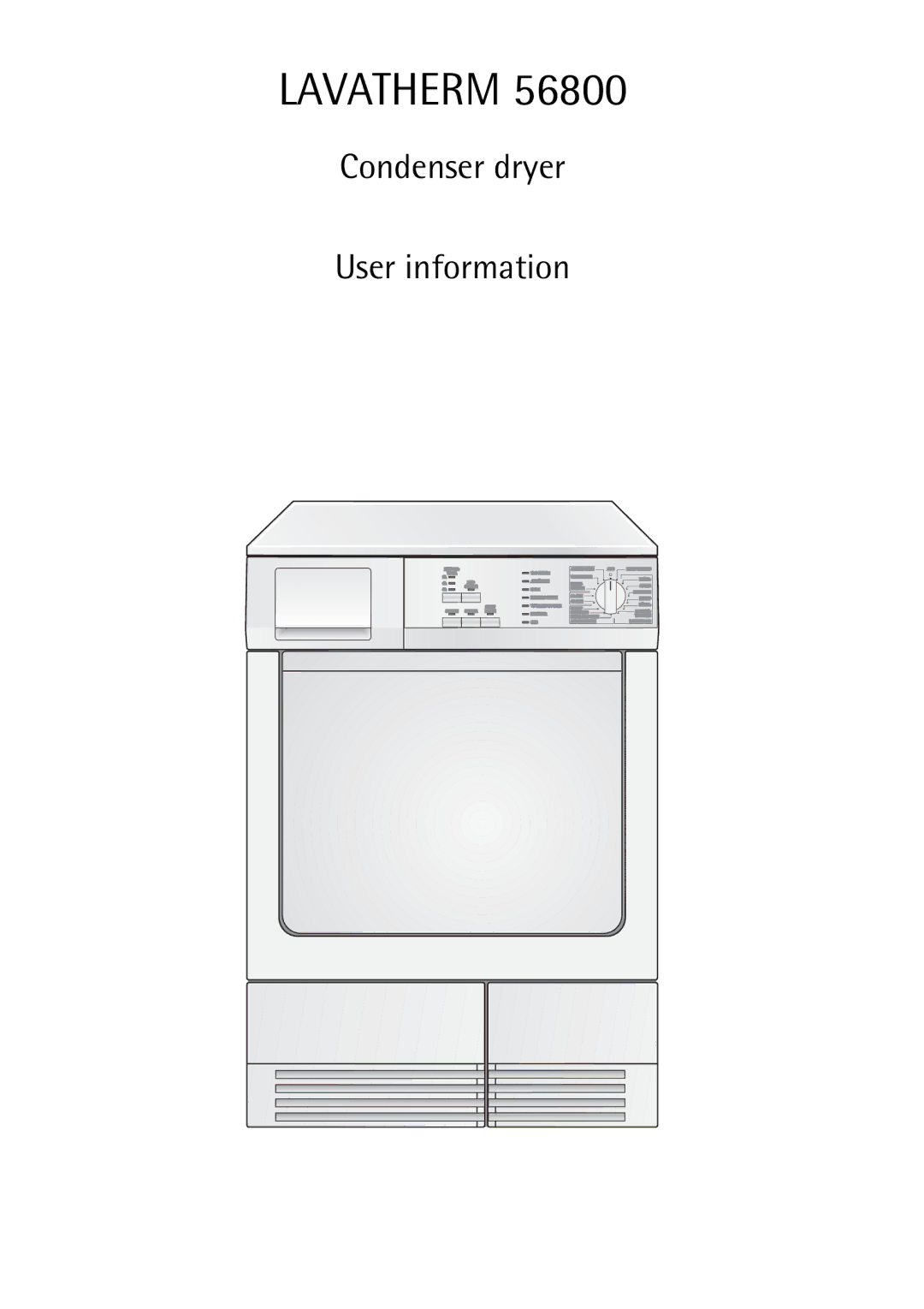 Electrolux 56800 manual Lavatherm 