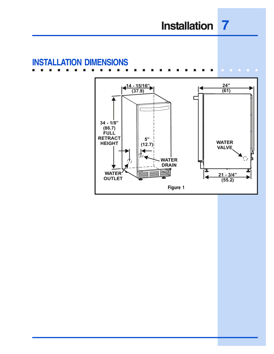 Electrolux 5995421640 manual Installation Dimensions 