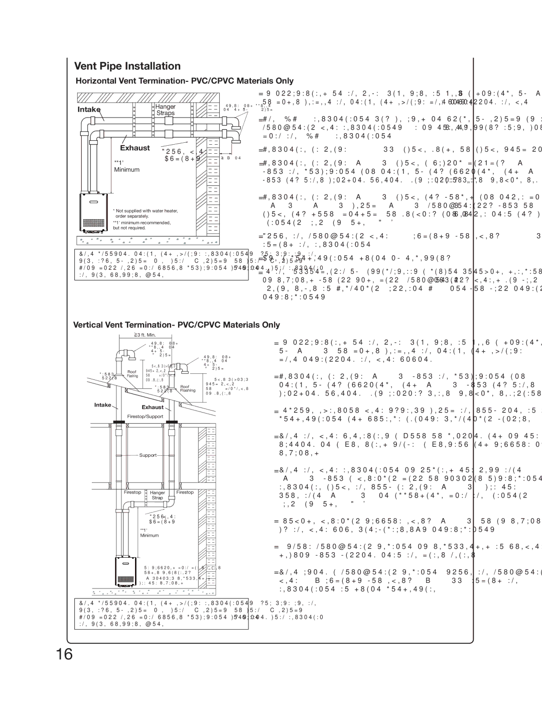 Electrolux 5995615357 installation manual Vertical Vent Termination- PVC/CPVC Materials Only 