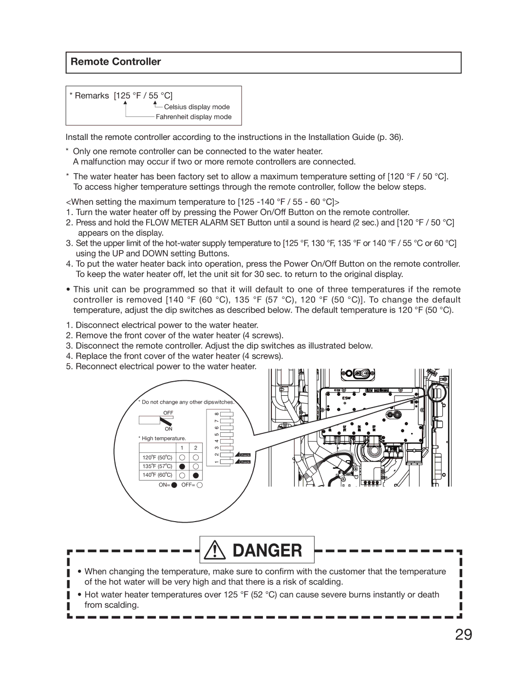 Electrolux 5995615357 Remote Controller, 3FNBSLTžž$, Celsius display mode Fahrenheit display mode 