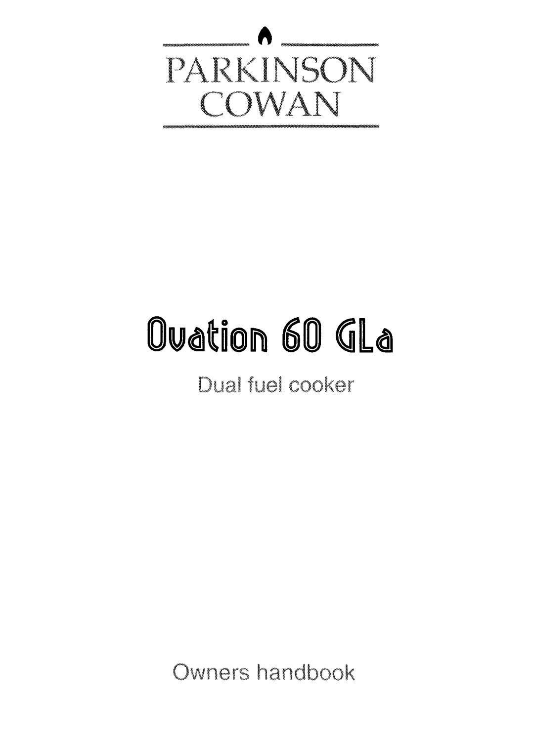 Electrolux 60 GLa manual 